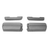 1968-1972 Nova Front Arm Rest Pad And Base Kit Black Image