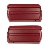 1968-1969 Camaro Complete Arm Rest Pad And Base Kit In Red Image