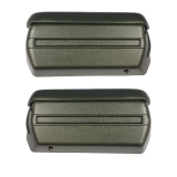 1968-1972 Nova Front Arm Rest Pad And Base Kit Dark Green Image