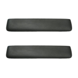 1965-1967 El Camino Front Arm Rest Pads Black Madrid Grain Image