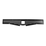1968-1969 Chevelle Radiator Support Show Panel, Ball Milled, Black Anodized Image