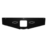 1970-1973 Camaro Radiator Support Show Panel, Bowtie, Black Anodized, Rally Sport Image