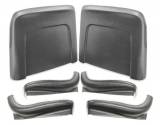 1966 Chevelle Seat Back And Sides Kit Black Image