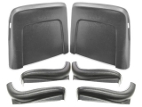 1967 Chevelle Seat Back And Sides Kit Black Image