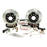 2010-2015 Camaro Baer Brakes 11 Inch SS4+ Deep Stage Drag Race Front Brake System Red Flame Anno Calipers Image