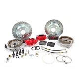 1975-1981 Camaro Baer Brakes 12 Inch SS4 Rear Brake System Silver Calipers Image