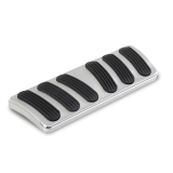 Lokar 1967-1969 Camaro Brushed Billet Aluminum Curved Brake Pedal Pad Image