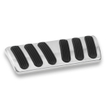 Lokar 1968-1972 Nova Brushed Billet Aluminum Curved Brake Pedal Pad Image