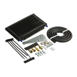 1964-1977 Chevelle B&M Large Transmission Super Cooler Kit, 14400 BTU Rating, Black Image