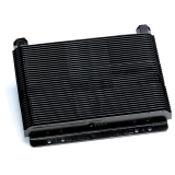 1962-1979 Nova B&M Medium Transmission Super Cooler, 20500 BTU, NPT Fittings, Plate Type, Black Image