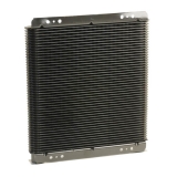 1964-1987 El Camino B&M Large Transmission Super Cooler, 29200 BTU, NPT Fittings, Plate Type, Black Image