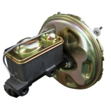 1970-1972 Monte Carlo Square Disc Brake Master Cylinder With 11 Inch Power Brake Booster Kit Image