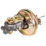 1964-1972 Chevelle Round Disc Brake Master Cylinder With 9 Inch Power Brake Booster Kit Image