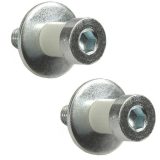 1973-1976 El Camino Door Lock Striker With Silencer Kit 2pc Image