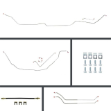 1968-1972 Chevrolet Coupe Front Manual Disc Brake Line Kit, Stainless Steel Image