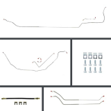 1968-1972 El Camino Front Manual Disc Brake Conversion Line Kit, Stainless Steel Image