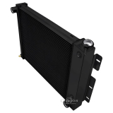 1967-1969 Camaro SB Champion Cooling Aluminum Radiator Champion Series 3 Core - 600-800 HP Black Image
