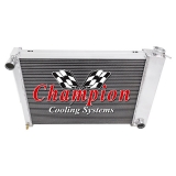 1967-1969 Camaro Champion Cooling Aluminum Radiator Champion Series 3 Core - 600-800 HP Manual Trans Image