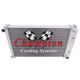 1970-1981 Camaro Champion Cooling 26 Inch Aluminum Radiator Economy Series 2 Core - 400-600 HP Image