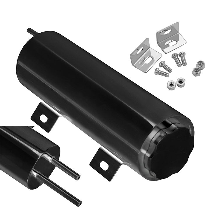 1967-2021 Camaro Champion Cooling Overflow Tank Black Finish Stainless Steel 3 X 10 Inch