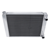 Universal 1978-1988 Cutlass Champion Cooling Aluminum Radiator Passenger Side In Passenger Side Out Image