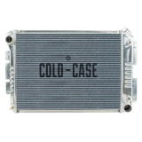 1968-1971 Nova Cold Case Performance Aluminum Radiator W/ Brackets, Auto, BB, OE Style Image