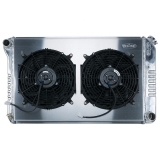 1970-1981 Camaro Cold Case Aluminum Radiator & Fan Kit, MT, Dual 12 Inch Fans & Shroud Image