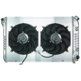 1984-1987 Buick Turbo Regal GNX Cold Case High Performance Aluminum Radiator& Fan Kit, AT, Dual 12 Inch Fans & Shroud Image
