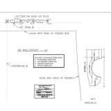 1968 Camaro Rally Sport 327 Emblem Template Kit Image