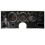 1970-1972 El Camino SS Gauge Kit Velocity Series Black Gauges Image