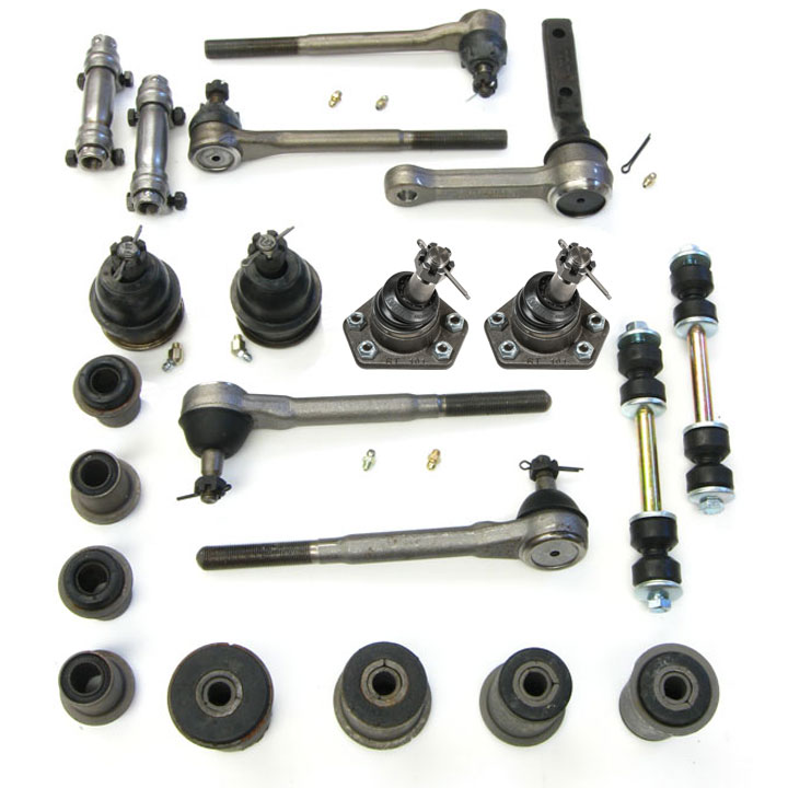 1964-1967 Chevelle Suspension Kit, Deluxe Front (Large Bushings 7/8 Inch Idler Arm)