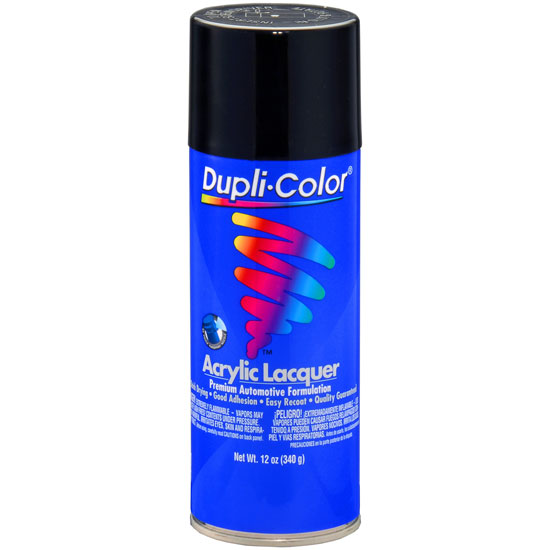Dupli-Color Premium Lacquer; Gloss Black; 12 oz. Aerosol