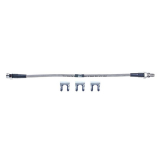 1966-1967 Nova Rear Brake Flex Hose, Braided Stainless Image