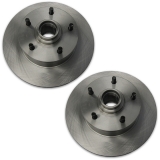 1967-1969 Camaro Front Brake Rotors Single Piston Pair Image