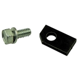 1964-1972 Nova Manual 4 Speed PG & TH350 Transmission Speedometer Gear Housing Retainer Bracket 2pc Image