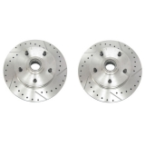 1969-1974 Nova Drilled And Slotted Brake Rotors Image