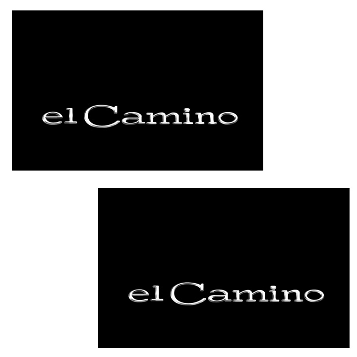 Set of 2 Fender Grippers El Camino Logo