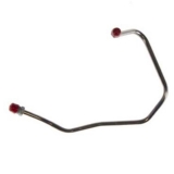 1985-1991 Camaro Fuel Line Hose To Rail, V8 3/8 Inch, LH Stainless Steel, For Fuel Injection Image
