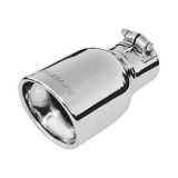 Flowmaster Clamp-On Exhaust Tip, 4 In. Rolled Angle Polished SS, Fit 2.5 In. Tube: 15365 Image