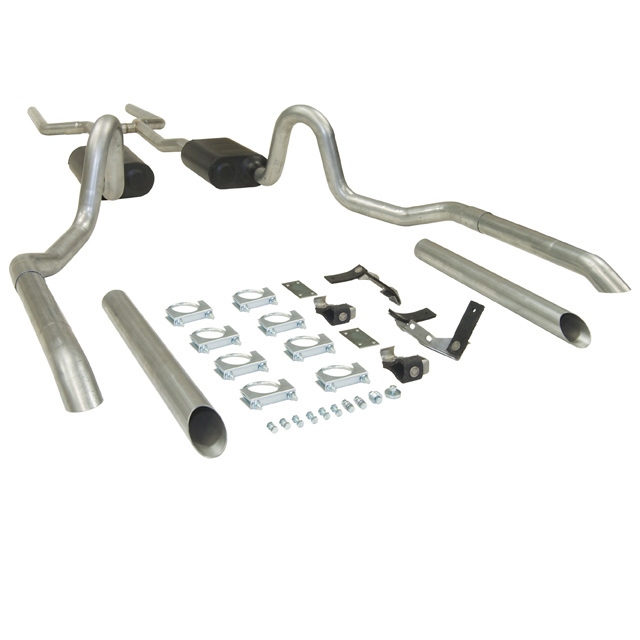 1964-1972 Chevelle Flowmaster American Thunder Exhaust System, 2.5 Inch, Aluminized, Dual Rear Exit