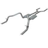 1970-1974 Camaro Flowmaster American Thunder Exhaust System, 2.5 Inch, Aluminized, Dual Rear Exit