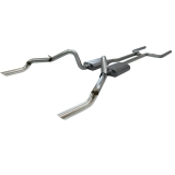 1969 Camaro Flowmaster American Thunder Exhaust System, 2.5 Inch, Stainless, Dual Rear Exit: 817139 Image
