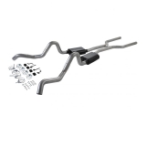 1964-1967 Chevelle Flowmaster American Thunder Exhaust System, 3 Inch, Stainless, Dual Side Exit Image