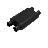 Flowmaster Super 44 Series Muffler 409S, 2.5 In. Dual Inlet, 2.5 In. Dual Outlet, Aggressive Image