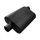 Flowmaster 40 Series Delta Muffler, 2.5 In. Center Inlet, 2.5 In. Offset Outlet, Aggressive: 942542 Image