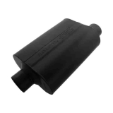 Flowmaster Super 40 Series Muffler, 3 In. Center Inlet, 3 In. Offset Outlet, Aggressive Image