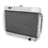 1964-1967 El Camino L6-V8 250-307-327-396-427 Frostbite Aluminum Radiator, 4 Row Image