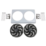 1968-1973 Chevelle Frostbite Economy Fan & Shroud Package, 2 x 14 In. Fans Image