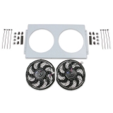 1964-1967 El Camino Frostbite Economy Fan & Shroud Package, 2 x 12 In. Fans Image