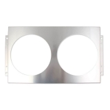 1982-1992 Camaro Frostbite Direct Fit Aluminum Fan Shroud, 2 x 12 In. Openings: FB523 Image